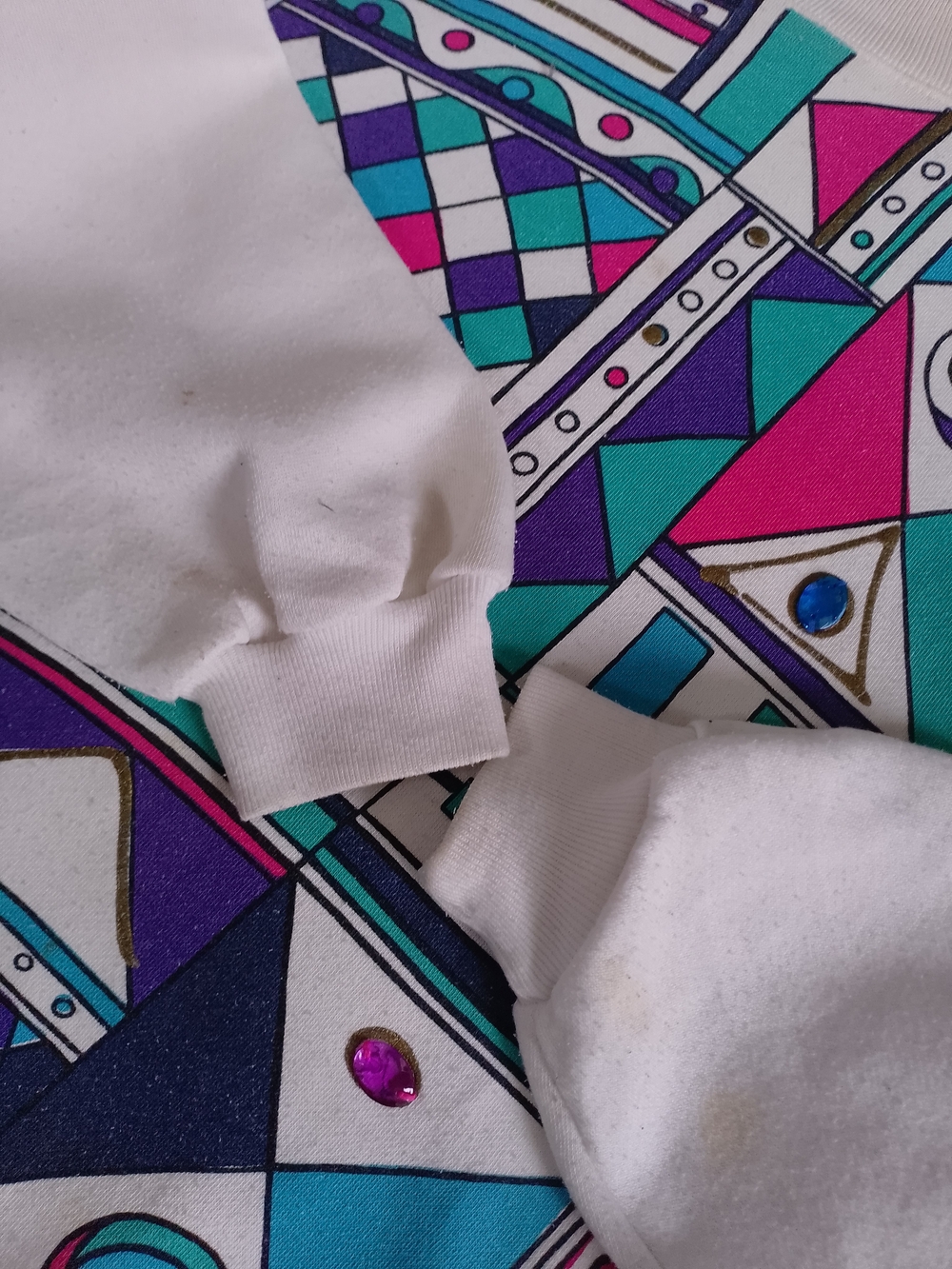 Vintage 90s Funky Geometric Abstract NORTHERN SPIRIT Crewneck - Picture 4 of 15